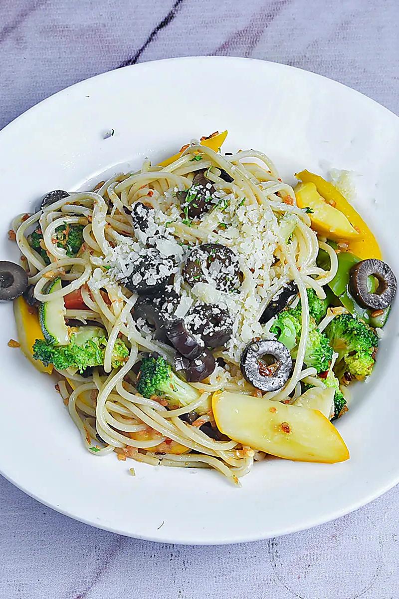 Aglio Olio With Vegetables
