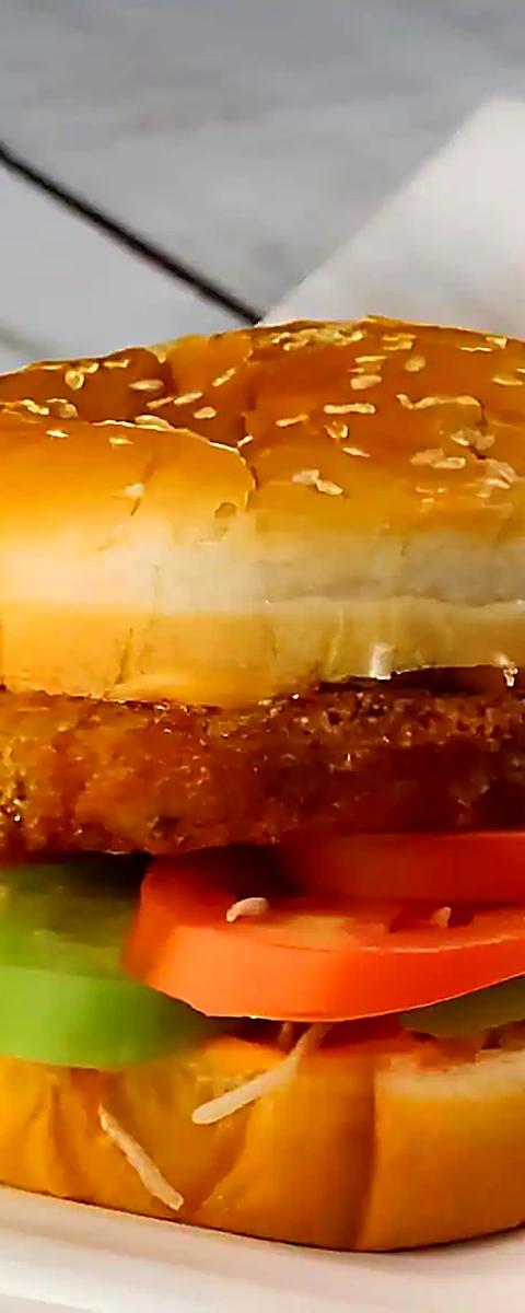 Crispy Spinach Burger