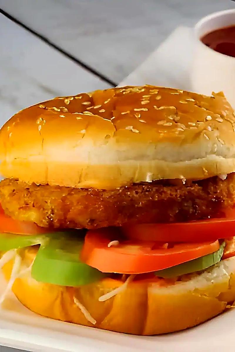 Crispy Spinach Burger