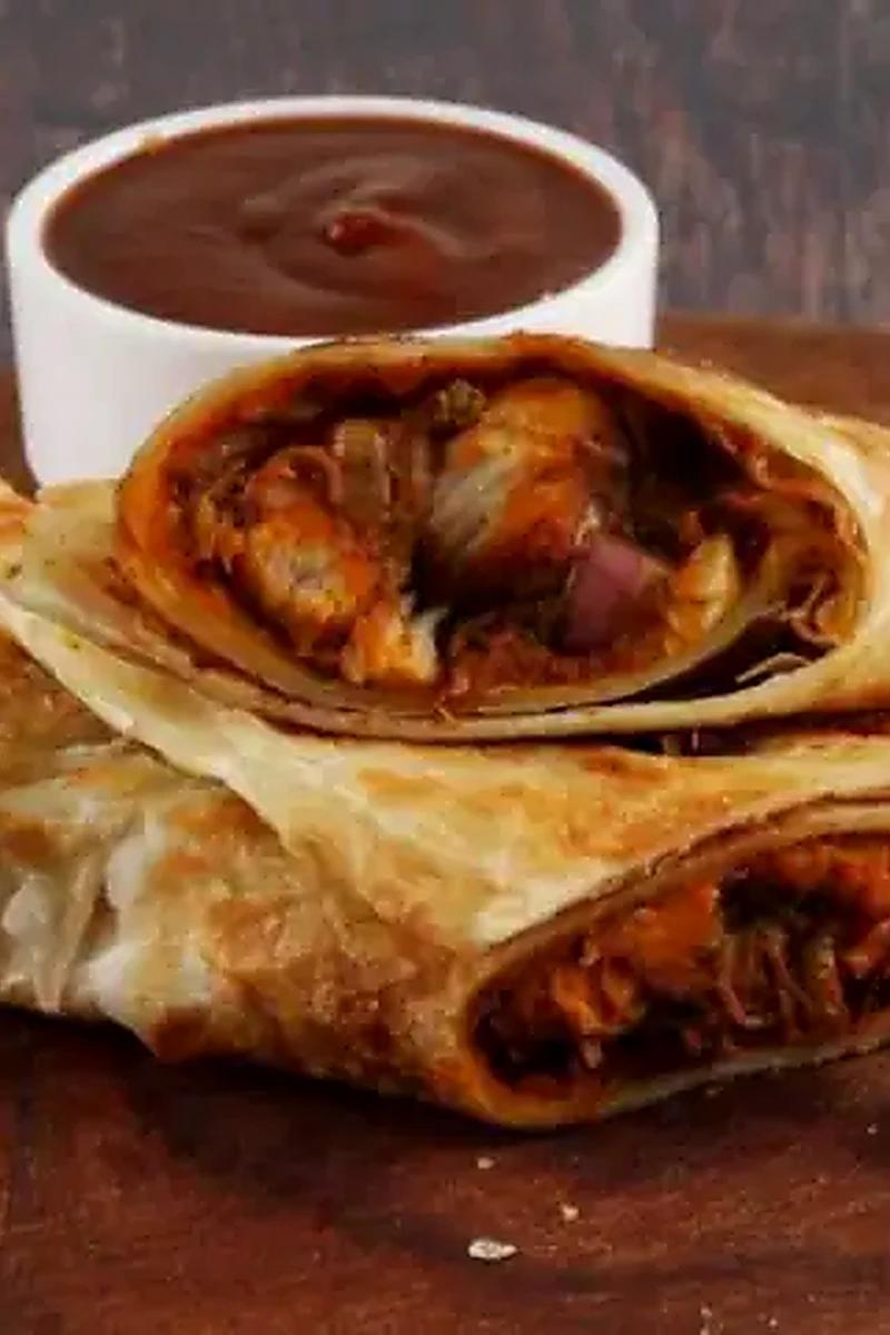 Kadai Chicken Roll