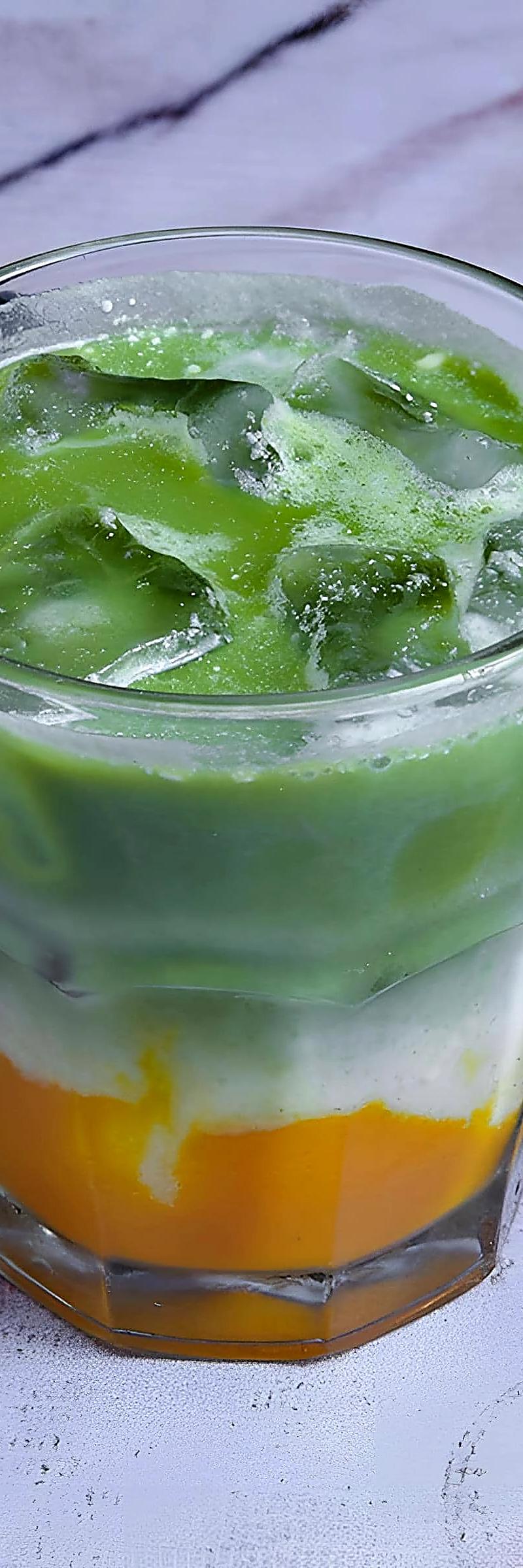 Mango Matcha Iced Latte