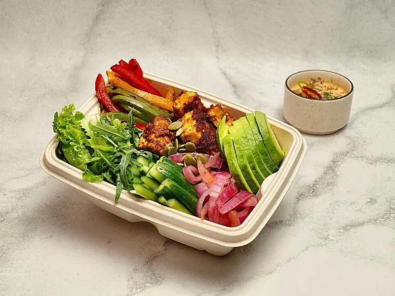 Tandoori Paneer Avocado Salad