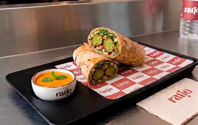 Smashed Falafel Wrap